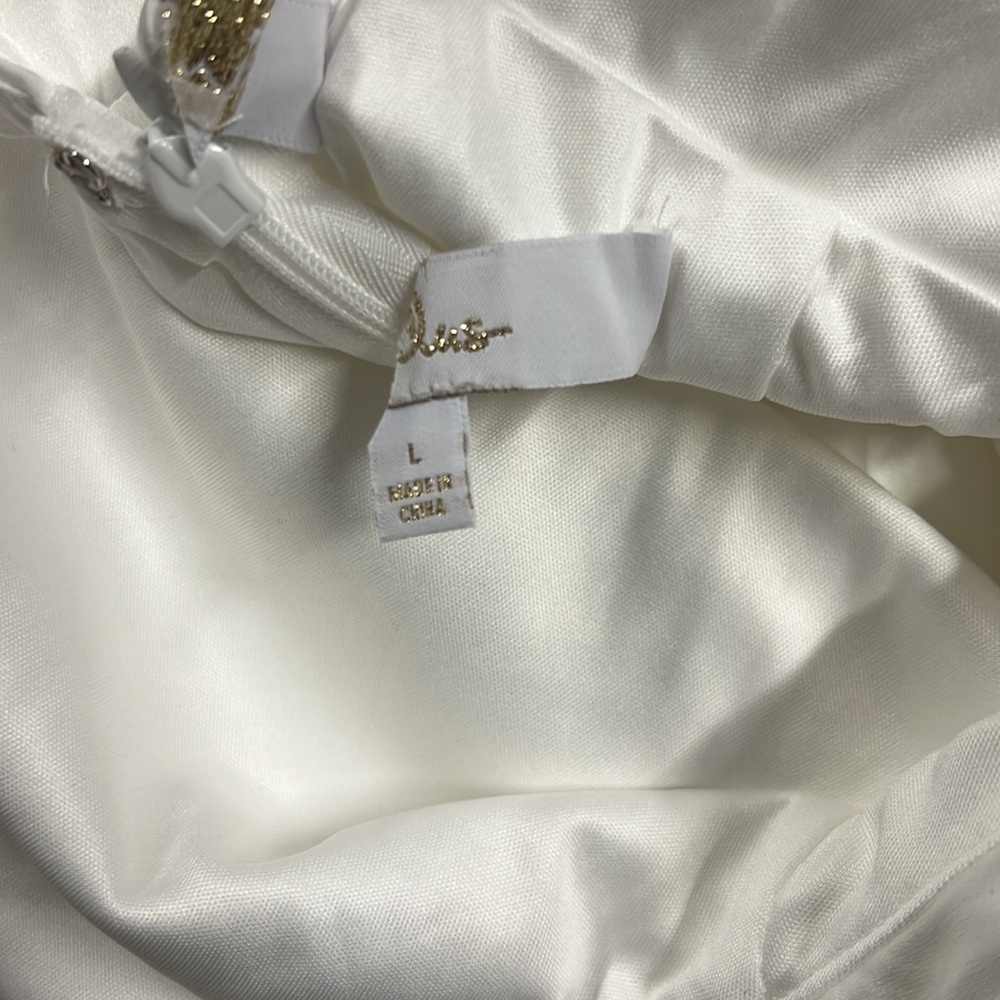 Eternity Together White Satin Halter Mermaid Maxi Dress - Picture 8 of 8